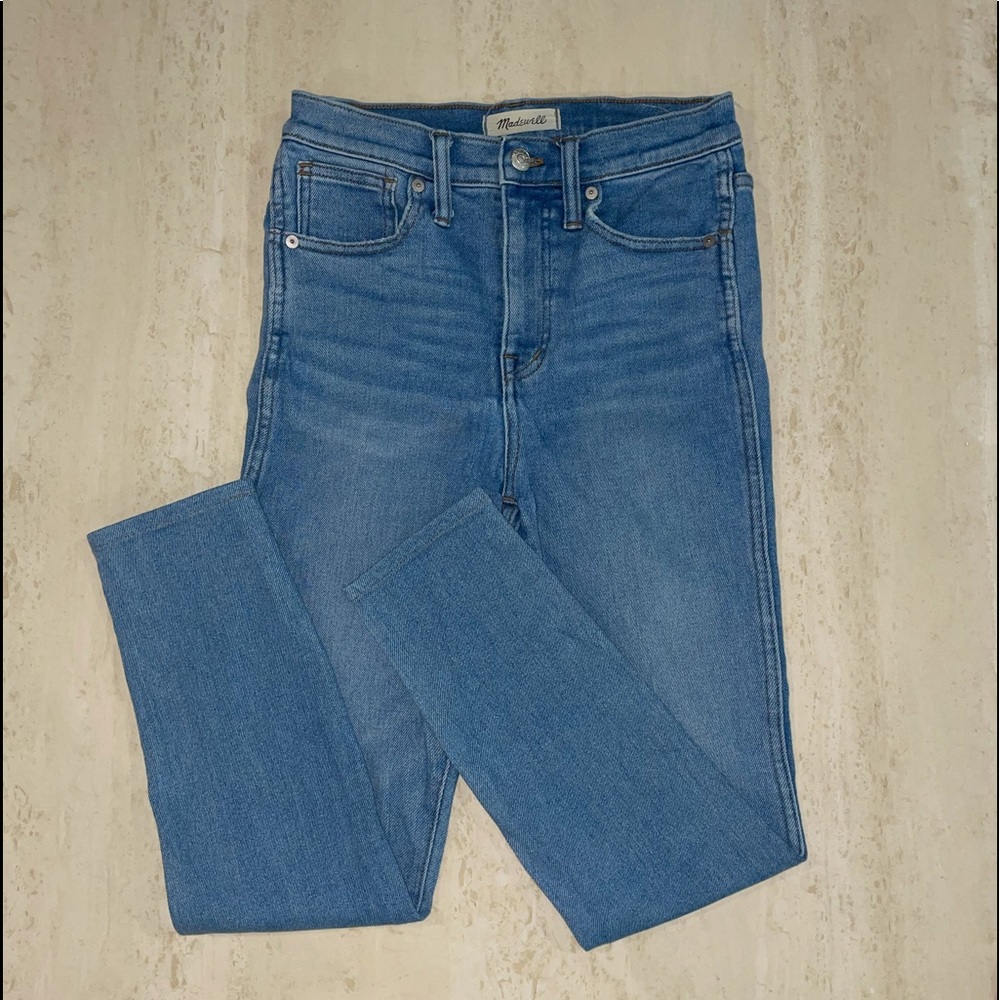 Madewell very high rise ankle skinny jeans